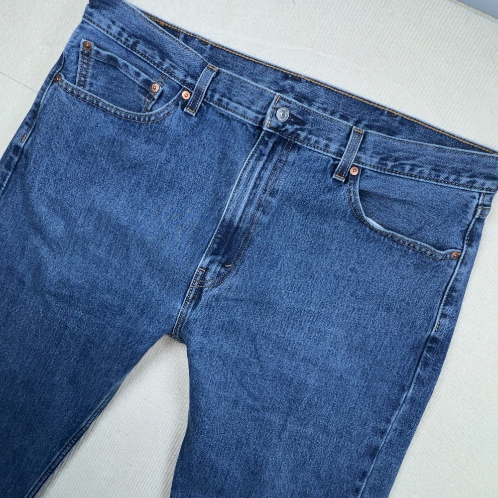 Levi's 505 Regular Fit Jeans Mens 40x32 Blue Medium Wash Excellent Straight Leg